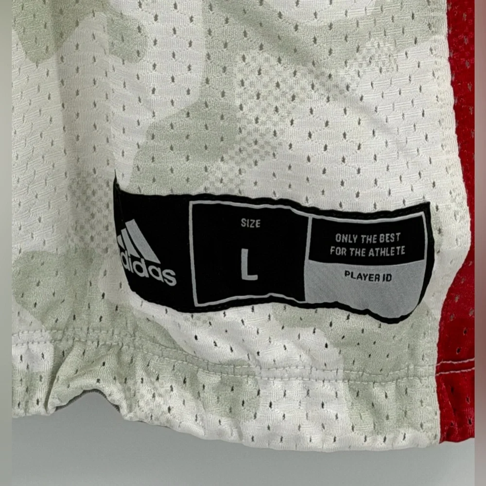 Adidas Louisville Cardinals #3 Football Jersey White Camo Men’s Large NCAA